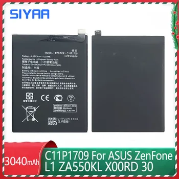 Сменный Аккумулятор SIYAA C11P1709 Для ASUS ZenFone live L1 ZA550KL X00RD Высокой Емкости 3040 мАч Литий-Полимерный Аккумулятор Для Телефона