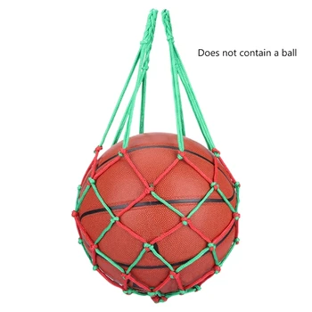Сумка-сетка для хранения баскетбола 831C, сумка для хранения сетки для футбола, сумка для хранения спортивного мяча, нейлоновая сумка для переноски с одним мячом, Переноски для одиночных мячей