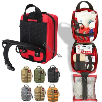 Тактическая аптечка первой помощи Molle, сумка для выживания, аварийная сумка, Военная поясная сумка для путешествий на открытом воздухе, EDC, спасательный чехол для охоты и кемпинга